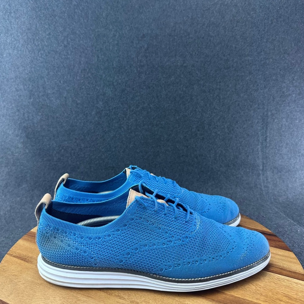 Cole Haan OriginalGrand Men's Size 13 M Blue Knit Casual Dress Sneakers Shoes